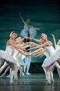 Russian royal ballet perfome Swan Lake Royalty Free Stock Photo