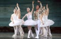 Russian royal ballet perform Swan Lake ballet Royalty Free Stock Photo