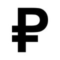 Russian Ruble currency icon