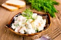 Russian salad olivier Royalty Free Stock Photo