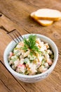 Russian salad olivier Royalty Free Stock Photo
