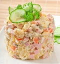 Russian salad - Olivier Royalty Free Stock Photo