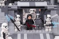 RUSSIAN, SAMARA - February 6, 2019. LEGO STAR WARS. Minifigures Star Wars Characters - Episode 8, Phasma and Squad of Royalty Free Stock Photo