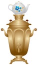 Russian samovar Royalty Free Stock Photo