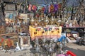 Russian samovar and other antique in Izmailovo flea market