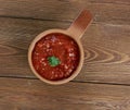 Russian sauce adjika Royalty Free Stock Photo