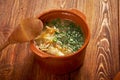 Russian sauerkraut soup stchi Royalty Free Stock Photo