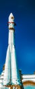 Russian space rocket Vostok at launching platform