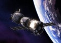 Russian Spacecraft Orbiting Earth