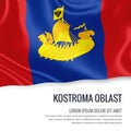Russian state Kostroma Oblast flag.