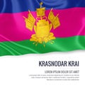 Russian state Krasnodar Krai flag.