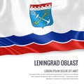 Russian state Leningrad Oblast flag.