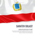 Russian state Saratov Oblast flag.