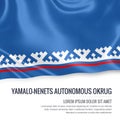 Russian state Yamalo-Nenets Autonomous Okrug flag.