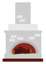 Russian stove, illustration, vector