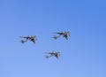 Russian strategic bombers Tu 95 in flight