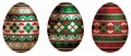 Russian inspired Easter eggs Royalty Free Stock Photo