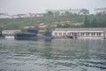 Russian submarines anchored in the bay of Sevastopol Royalty Free Stock Photo