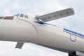 Russian supersonic airplane Tupolev Tu-144. Royalty Free Stock Photo