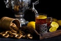 Russian tea from samovar Royalty Free Stock Photo
