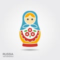 Russian traditional doll souvenir - matryoshka