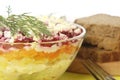 Russian traditional herring salad Royalty Free Stock Photo