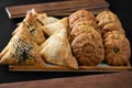 Russian traditional pirogi Royalty Free Stock Photo