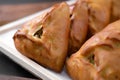Russian traditional pirogi Royalty Free Stock Photo