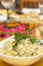Russian traditional salad olivier Royalty Free Stock Photo