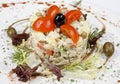 Russian traditional salad olivier Royalty Free Stock Photo