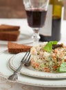 Russian traditional salad Olivier. Royalty Free Stock Photo