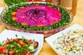 Russian traditional ''shuba'' salad