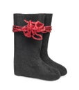 Russian traditional winter felt boot valenki Royalty Free Stock Photo