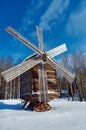 Russian Traditional wooden mill Royalty Free Stock Photo