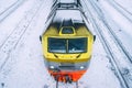 Russian train winter