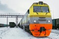 Russian train winter