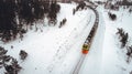 Russian train winter