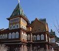 Russian tsar wooden palace in Kolomenskoye, Moscow