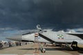 Russian two-seat supersonic high-altitude all-weather interceptor aircraft MiG-31BM Foxhound at the MAKS-2021 air show