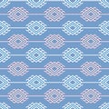 Russian, ukrainian and scandinavian national knit styled pattern, pastel colors