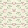 Russian, ukrainian and scandinavian national knit styled pattern, pastel colors