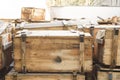 Russian USSR army wooden weapon boxes for machine guns