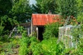 Russian village bath Royalty Free Stock Photo