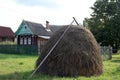 The Russian village of Konyukovo in the Yaroslavl region Royalty Free Stock Photo