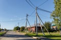 Village street in summer. Village of Visim, Sverdlovsk region, Russia Royalty Free Stock Photo