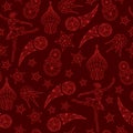 Russian wallpaper, world of Russia pattern with modern and traditional elements