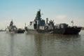 Russian warship of Kaspian flotilla Royalty Free Stock Photo