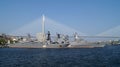 Russian warships in the Golden Horn Bay. Vladivostok, Russia.