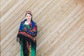 Russian woman in a traditional dress Royalty Free Stock Photo