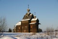 Russian wooden cathedral of XVIII century